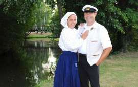 Kahnfährmann Guido mit Frau Antje