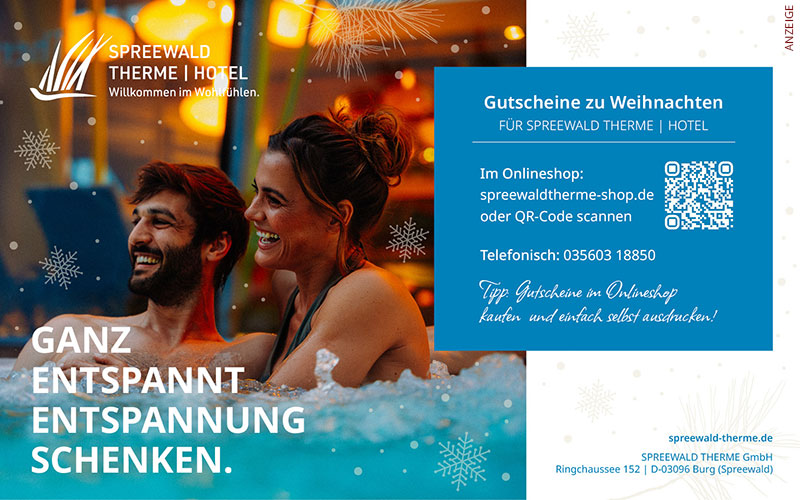 Gutschein Spreewald Therme Weihnachten