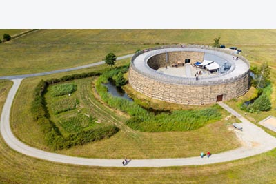 Slawenburg Raddusch von oben Slawenburg Raddusch von oben