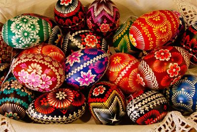 verzierte Ostereier
