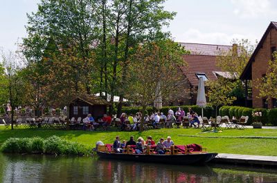 idyllischer Biergarten