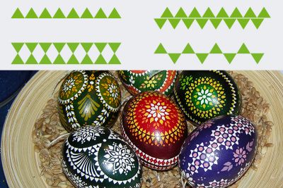 der österliche Ausritt beginnt Wolfszähne, verschiedene Muster