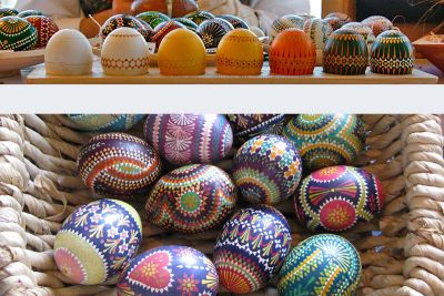 Kahnfahrt am "Seinerzeit" Schritte der Batiktechnik