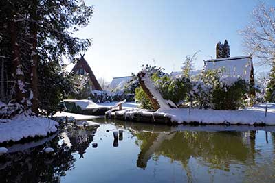 Grundstück in Burg Spreewald im Winter