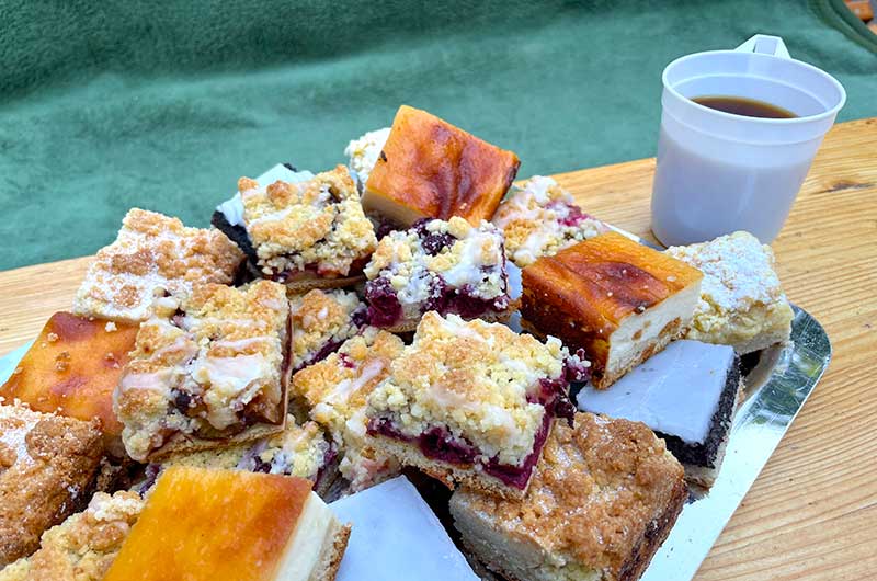 reichhaltige Kuchenauswahl