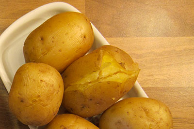 Pellkartoffeln gekocht