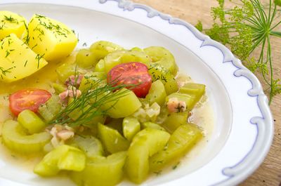 Rezept Schmorgurken