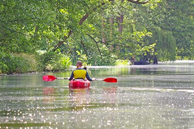 Paddler in Lübben Paddler in Lübben