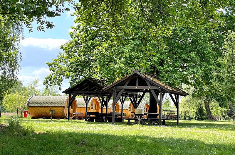 Übernachten im Gurkenfass