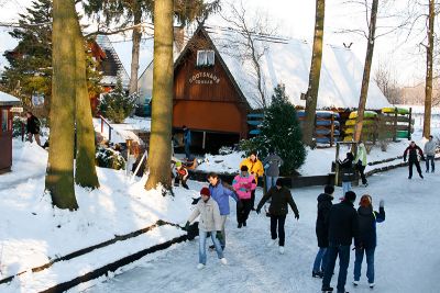 Schlittschuhlaufen im Spreewald