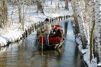 Winterkahnfahrt im Spreewald Winterkahnfahrt