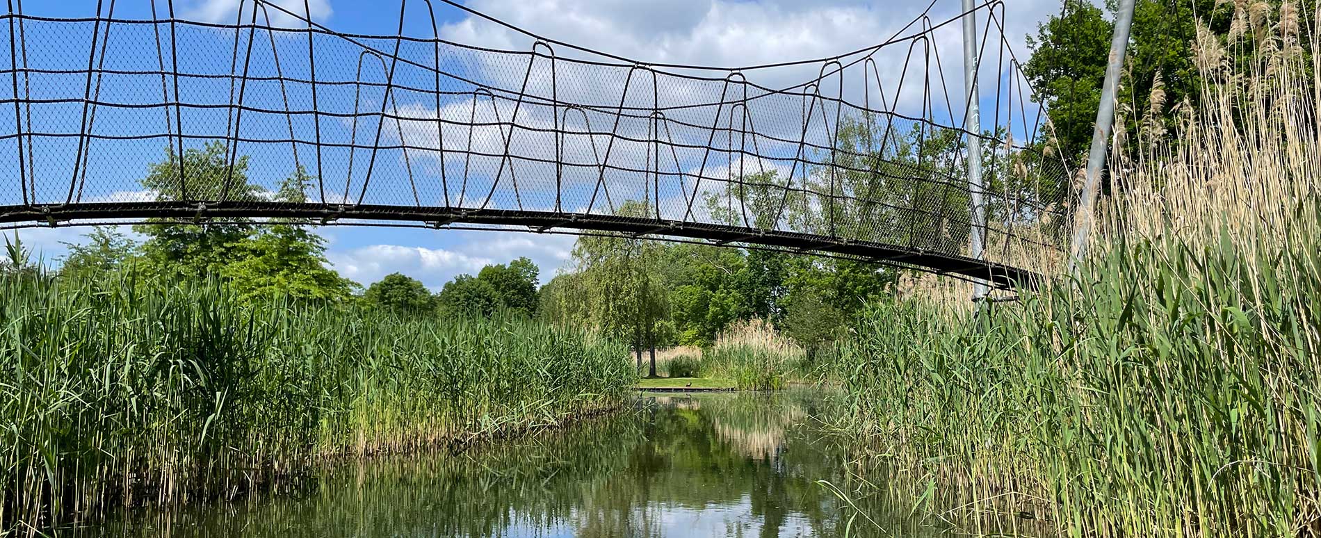 Einfahrt zur Spree Lagune in Lübben