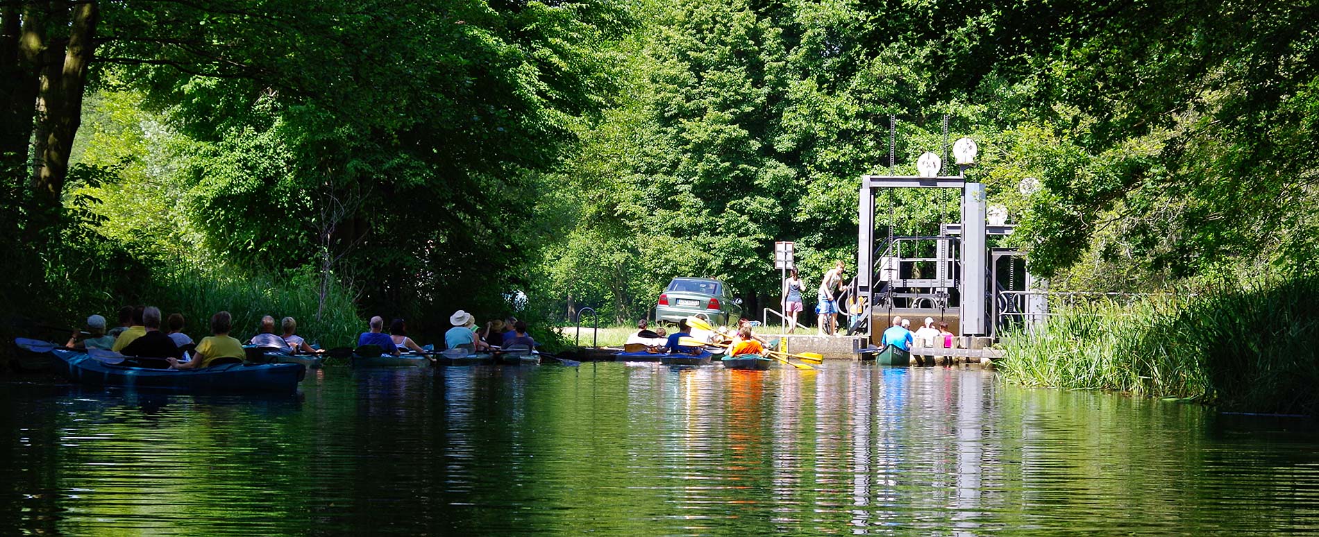 Schleuse im Spreewald