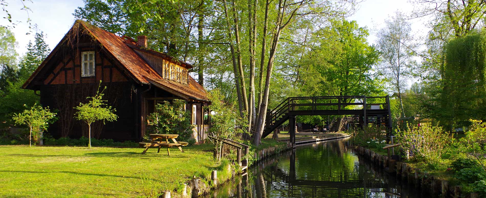 Spreewaldhaus am Wasser in Lehde